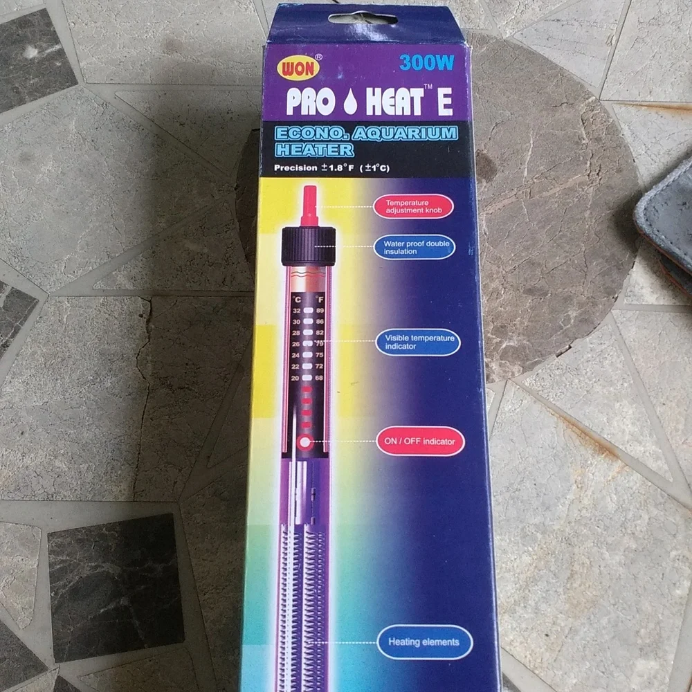 Pro 300w Aquarium Tank Heater temperature adjustment waterproof heating elements